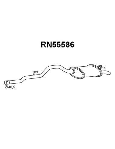 Silenciador posterior Veneporte 112.RN55586 - RENAULT TWINGO 1.2 01-SILENCIADOR TRAS