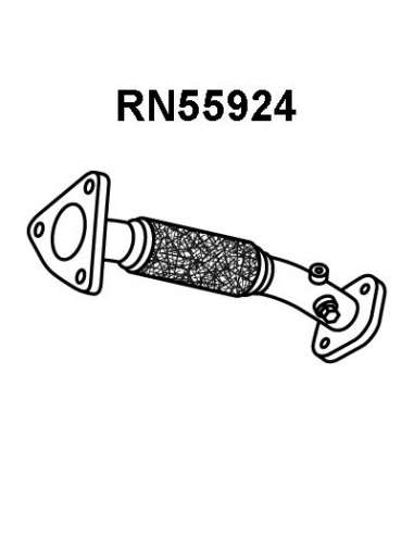 Tubo de escape Veneporte 112.RN55924 - RENAULT MEGANE II/SCENIC 1.9DCI 05- TUBO FRT