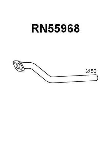 Tubo de escape Veneporte 112.RN55968 - RENAULT KANGOO 1.5 DCI 08-TUBO FRE NTE