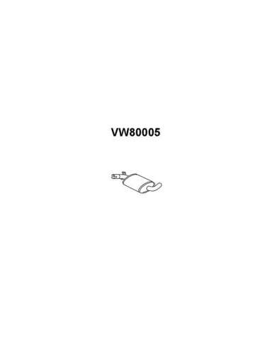 silenciador del medio Veneporte 112.VW80005 - VW GOLF 1.1/1.3SIL.INTERNO