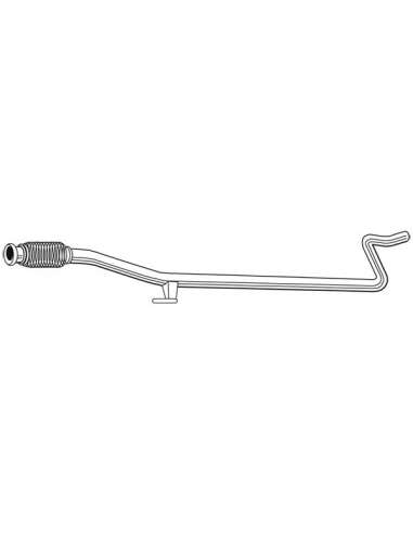 Tubo de escape Walker 10369 - PEUGEOT 207 03/06-11/07 IP