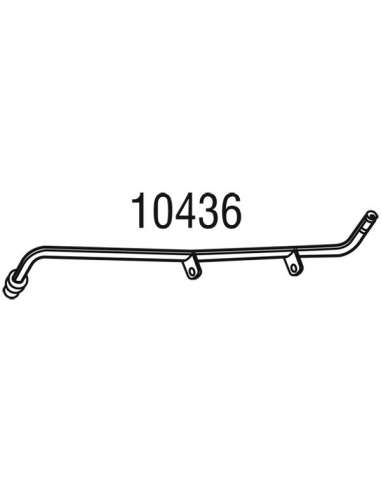 Conducto a presión, sensor presión (filtro partículas) Walker 10436 - DPF-INLET PRESSURE PIPE