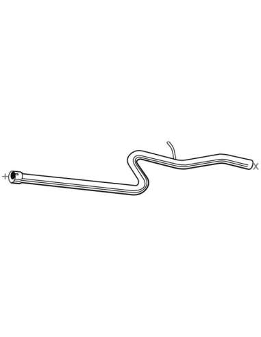 Tubo de escape Walker 10462 - FIAT DOBLO 1,3JTD 02/04--10/0