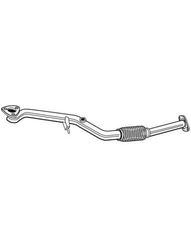 Tubo de escape Walker 10475 - OPEL Vectra B 1.8 16v 07/00 -