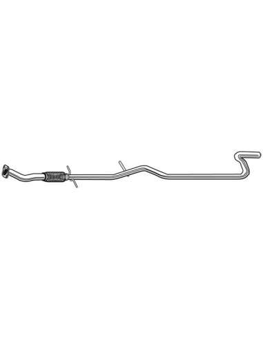 Tubo de escape Walker 10596 - FORD KA 1.3I 09/1996-- IP
