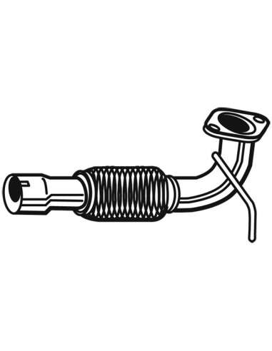 Tubo ondulado, sistema de escape Walker 10614 - FORD EUROPE FIESTA 1.6