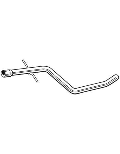 Tubo de escape Walker 10675 - PEUGEOT 407 2.0D 03/2004-12/2