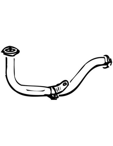 Tubo de escape Walker 13217 - PEUGEOT 205 GL/XE 954cc 7/87-