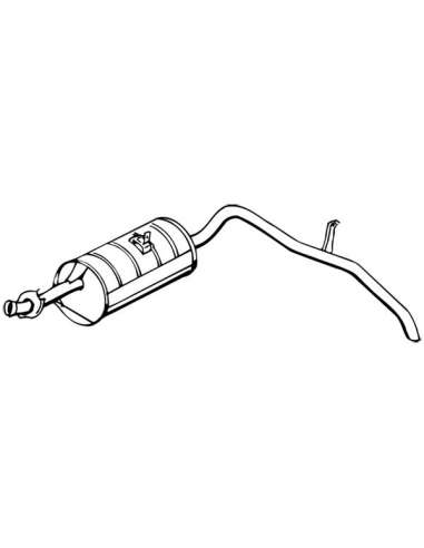 Silenciador posterior Walker 13296 - SUZUKI SJ 413 4x4 1324cc SWB