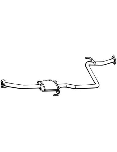 silenciador del medio Walker 13305 - TOYOTA Corolla 1300 Hatchback