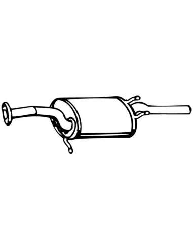 Silenciador posterior Walker 13307 - TOYOTA Corolla 1300 Liftback