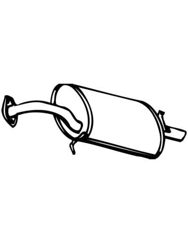Silenciador posterior Walker 13318 - TOYOTA Corolla 1600 Hatchback