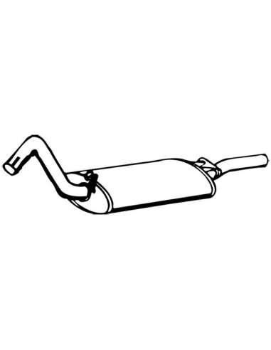 Silenciador posterior Walker 13379 - AUDI 80 1600 9/86-