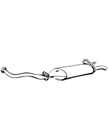 Silenciador posterior Walker 13662 - RENAULT R19 10/88- RS