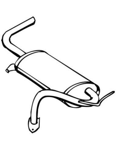 Silenciador posterior Walker 14138 - MITSUBISHI Colt 1300/1500 88-