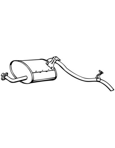 Silenciador posterior Walker 14393 - TOYOTA Landcruiser TD
