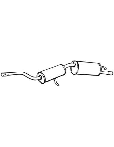 Silenciador posterior Walker 14961 - FIAT Uno 60/70