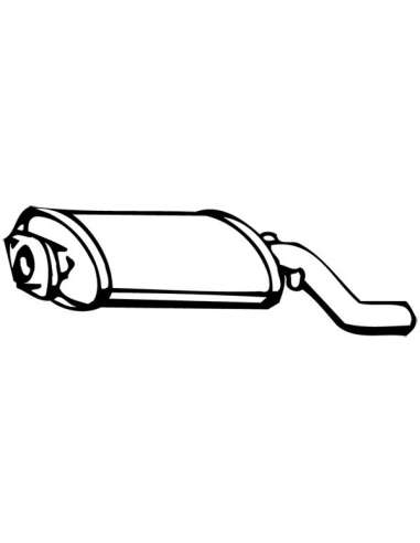 Silenciador posterior Walker 15154 - SAAB 9000i 2.0/2.3 6/89- RS