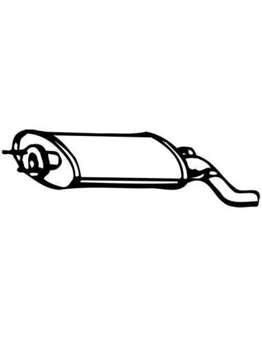 Silenciador posterior Walker 15160 - SAAB 9000 2.0/2.3 Turbo 16 6/