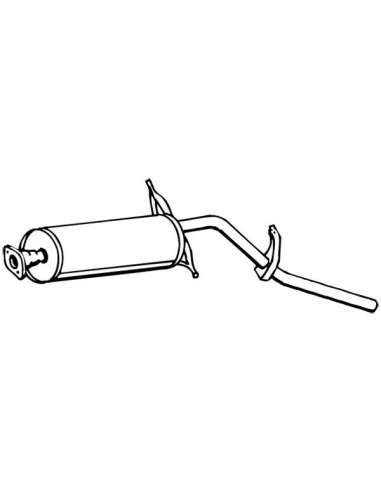 Silenciador posterior Walker 15696 - NISSAN PickUp King-Cab D21 4X