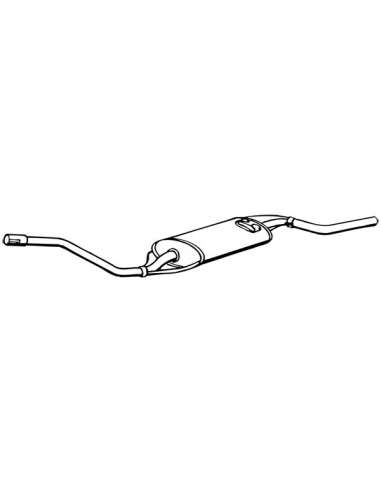 Silenciador posterior Walker 16069 - VOLKSWAGEN Polo Cat 1.3i 40kW