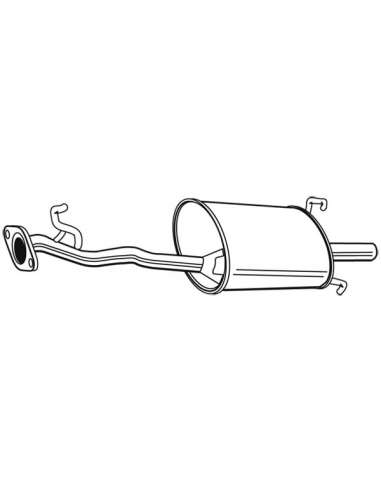 Silenciador posterior Walker 16449 - HONDA Accord 2.0-16 Kat 90-
