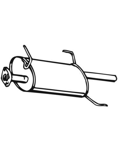 Silenciador posterior Walker 16564 - NISSAN Sunny 1.6 Kat Van/Wago