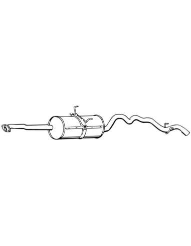 silenciador del medio Walker 16761 - TOYOTA Hi-Ace 2.4 D 9/89- RS