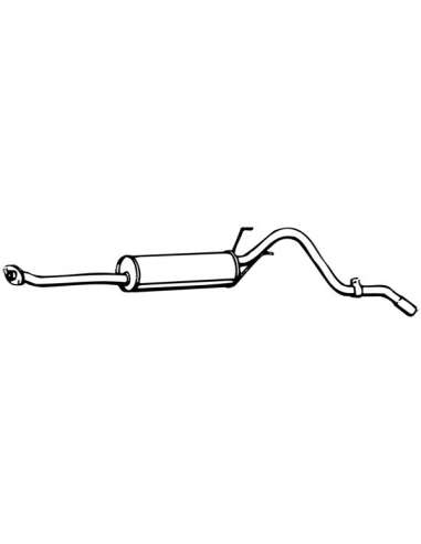 Silenciador posterior Walker 16772 - TOYOTA HiLux 2.4 Diesel 8/88-