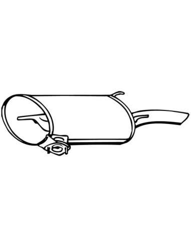 Silenciador posterior Walker 16784 - TOYOTA Camry 2.2i Kat 6/91-