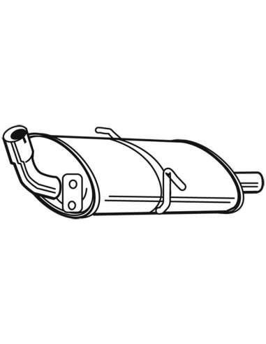 Silenciador posterior Walker 16836 - VOLVO 740/940/960 2.3/3.0 10/