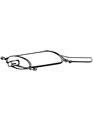 Silenciador posterior Walker 17022 - VOLKSWAGEN Golf Cabrio 1.8 1/