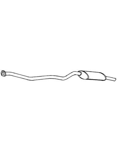 Silenciador posterior Walker 17458 - BMW 316 KAT - 88-90