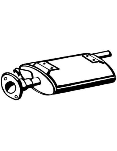 silenciador del medio Walker 17476 - ROVER Range Rover Petrol Inj.