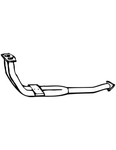 Tubo de escape Walker 17570 - VOLVO 740 / 940 2.3i 10/88-