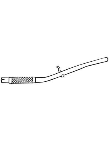 Tubo de escape Walker 17757 - FIAT Cinquecento KAT 0.9 3/92