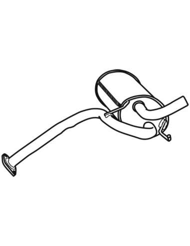 Silenciador posterior Walker 19550 - SUBARU Vivio 0.7 32 kW 10/92-