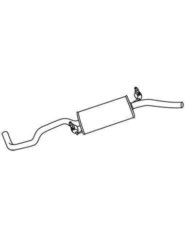 Silenciador posterior Walker 19633 - SEAT Cordoba 1.8-2.0 10/93- R