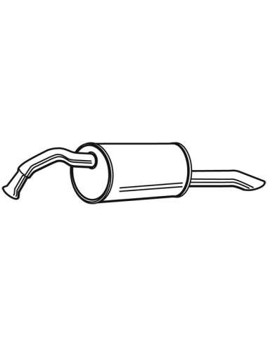 Silenciador posterior Walker 22157 - TOYOTA Yaris Verso 1.3 09/99-