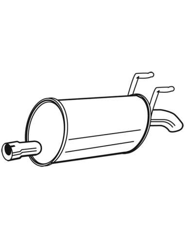 Silenciador posterior Walker 22528 - FIAT Multipla 1.9 JTD 08/98-0