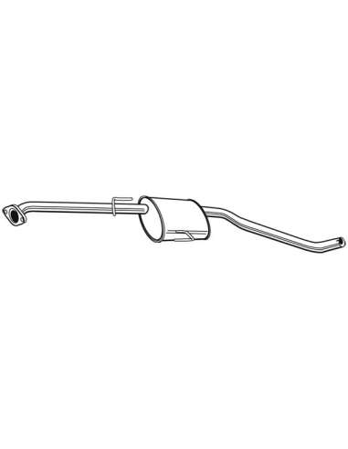 silenciador del medio Walker 22566 - OPEL Omega B 2.0i WGN 04/94-