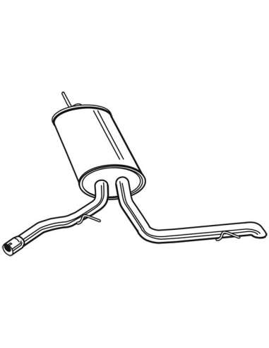 Silenciador posterior Walker 23116 - AUDI A2 1.4 42L TANK 02/00-