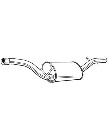 Silenciador posterior Walker 23168 - FORD FOCUS C-MAX / VOLVO S40