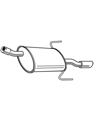 Silenciador posterior Walker 23229 - OPEL ASTRA 1.9 CDTi RS 03/04-