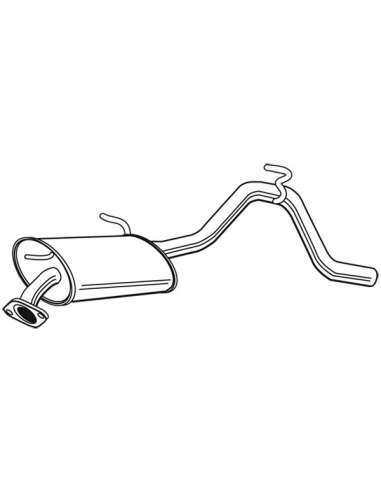 Silenciador posterior Walker 23275 - SUZUKI IGNIS SUBARU JUSTY 1.3