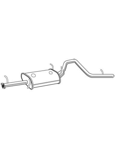 Silenciador posterior Walker 23339 - SUZUKI GRAND VITARA 2.0 HDI 0