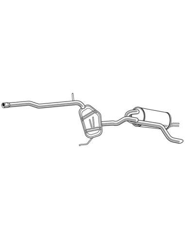 Silenciador posterior Walker 23607 - FIAT BRAVO 1.9TD / SIENA 1,6