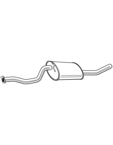 Silenciador posterior Walker 24073 - FORD CONNECT 1.8TDI / TDCI 05