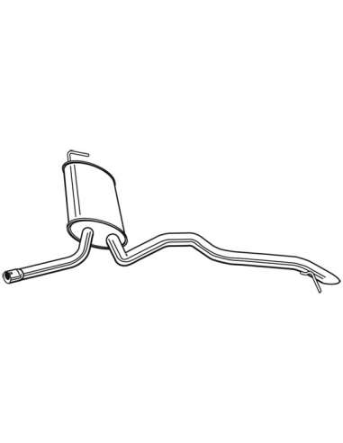 Silenciador posterior Walker 24155 - OPEL VIVARO 2.0 08/2006 RS