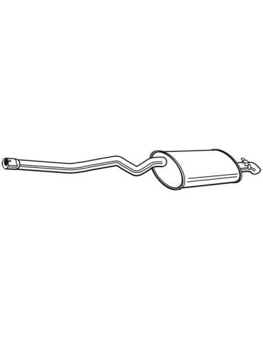 Silenciador posterior Walker 25097 - BMW 525D/530D SEDAN 98-03